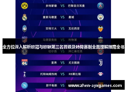 全方位深入解析欧冠与欧联第三名晋级及转降赛制全面理解指南全书